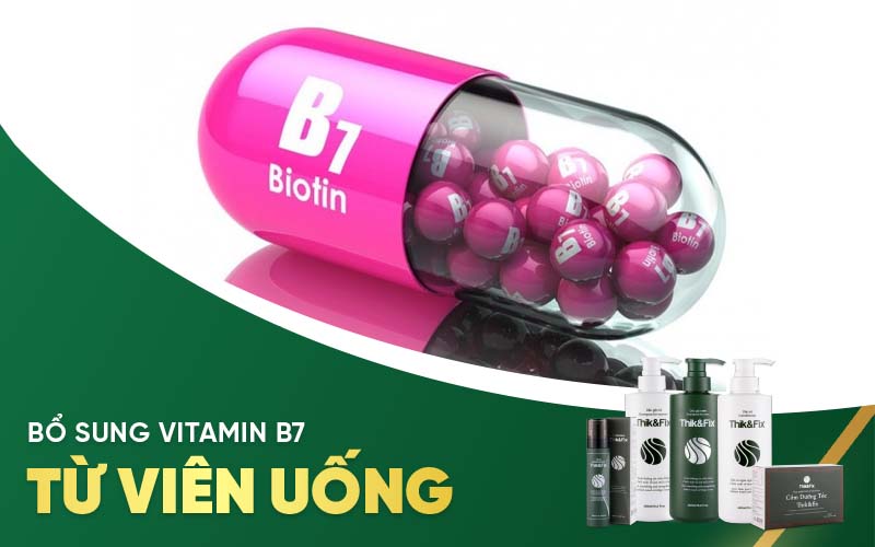 bổ sung vitamin b7 từ viên uống